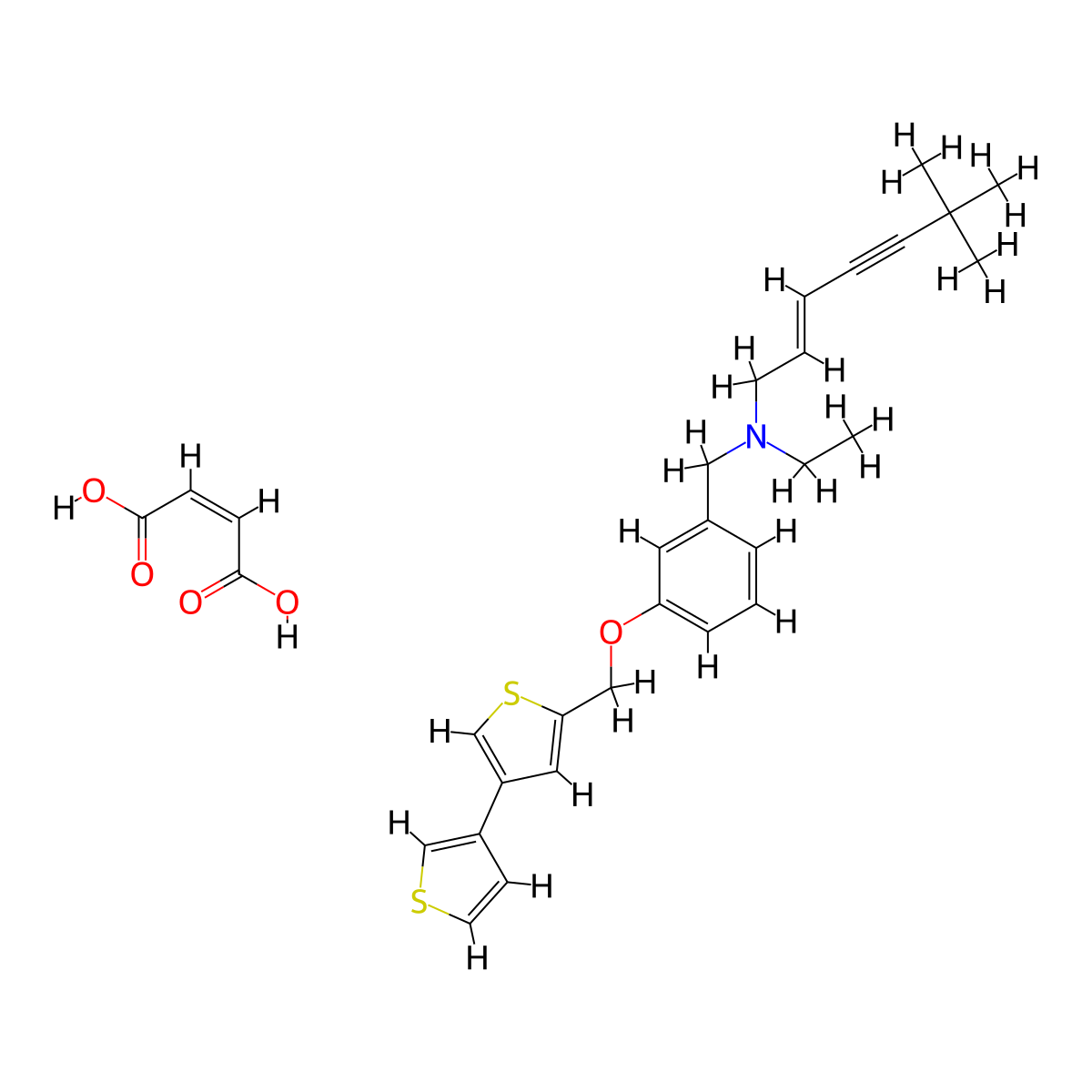 NB-598 (Maleate) molecular structure, CAS 155294-62-5