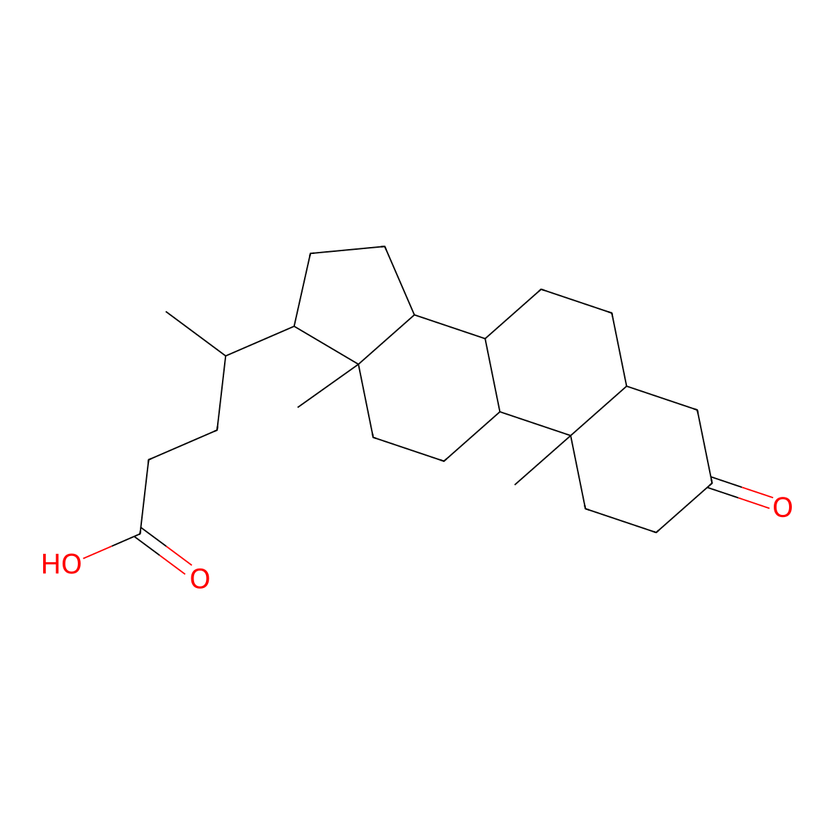 Dehydrolithocholic Acid molecular structure, CAS 1553-56-6