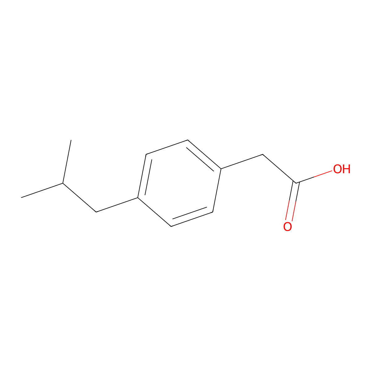 Ibufenac molecular structure, CAS 1553-60-2