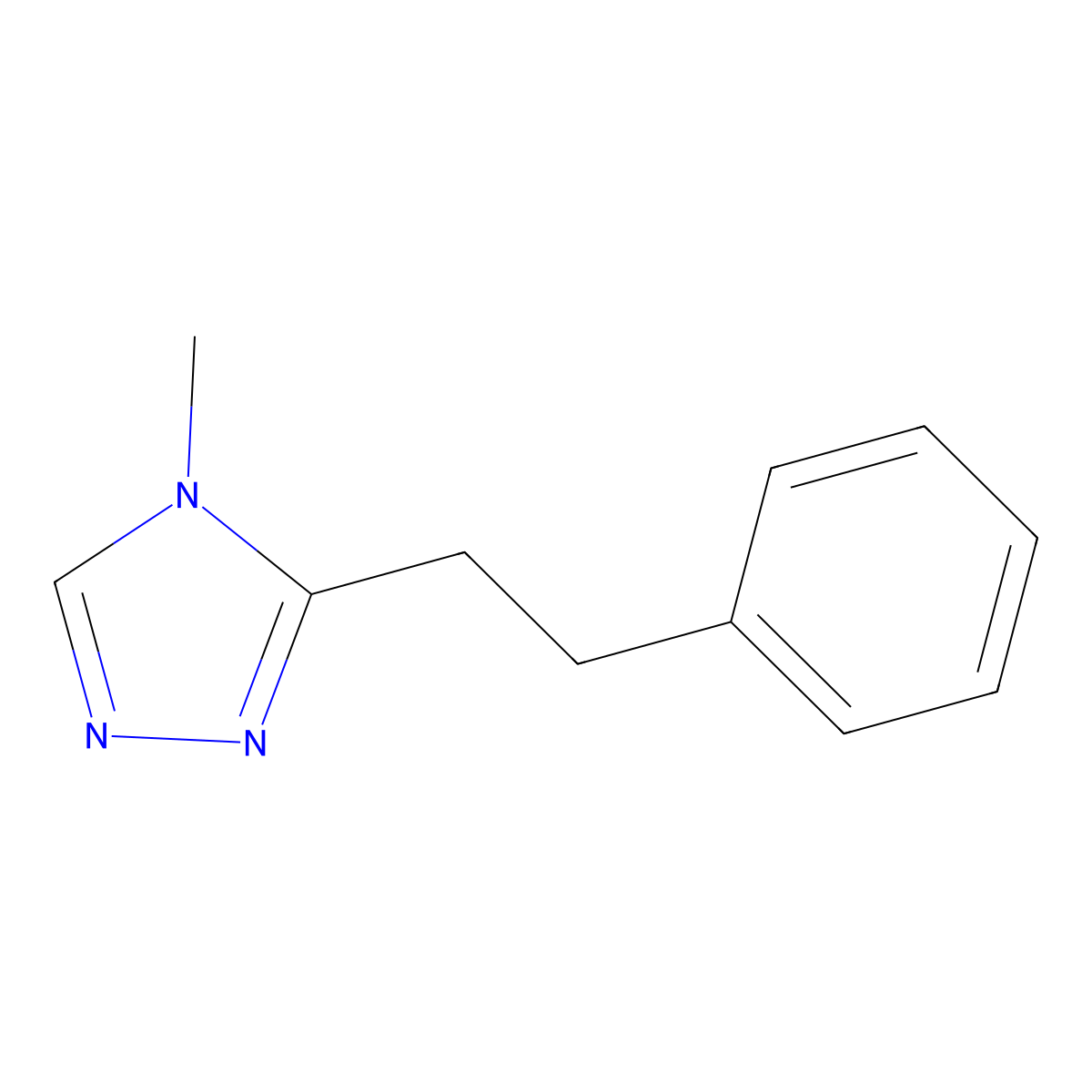 4-methyl-3-(2-phenylethyl)-4H-1,2,4-triazole molecular structure, CAS 1553017-39-2
