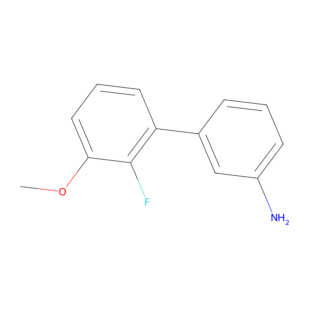 3-(2-Fluoro-3-methoxyphenyl)aniline molecular structure, CAS 1553044-47-5