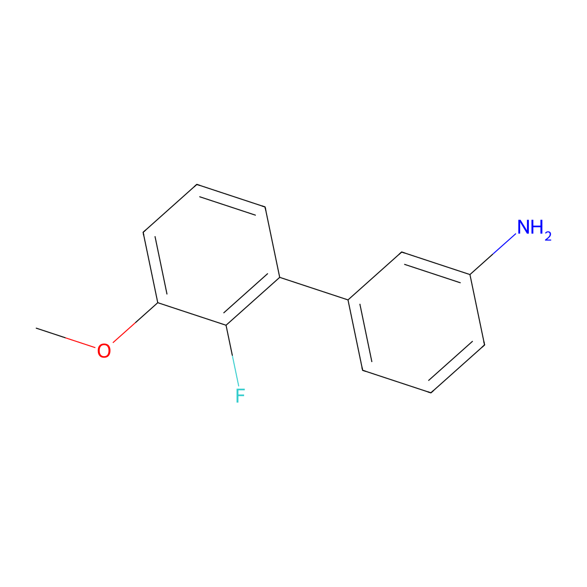 3-(2-Fluoro-3-methoxyphenyl)aniline molecular structure, CAS 1553044-47-5