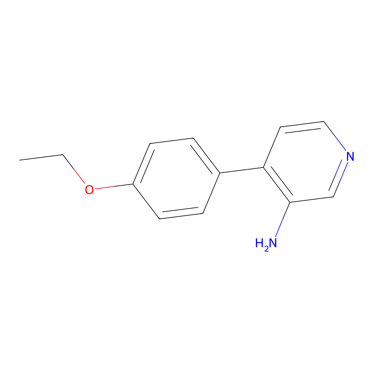 4-(4-Ethoxyphenyl)pyridin-3-amine molecular structure, CAS 1553104-36-1