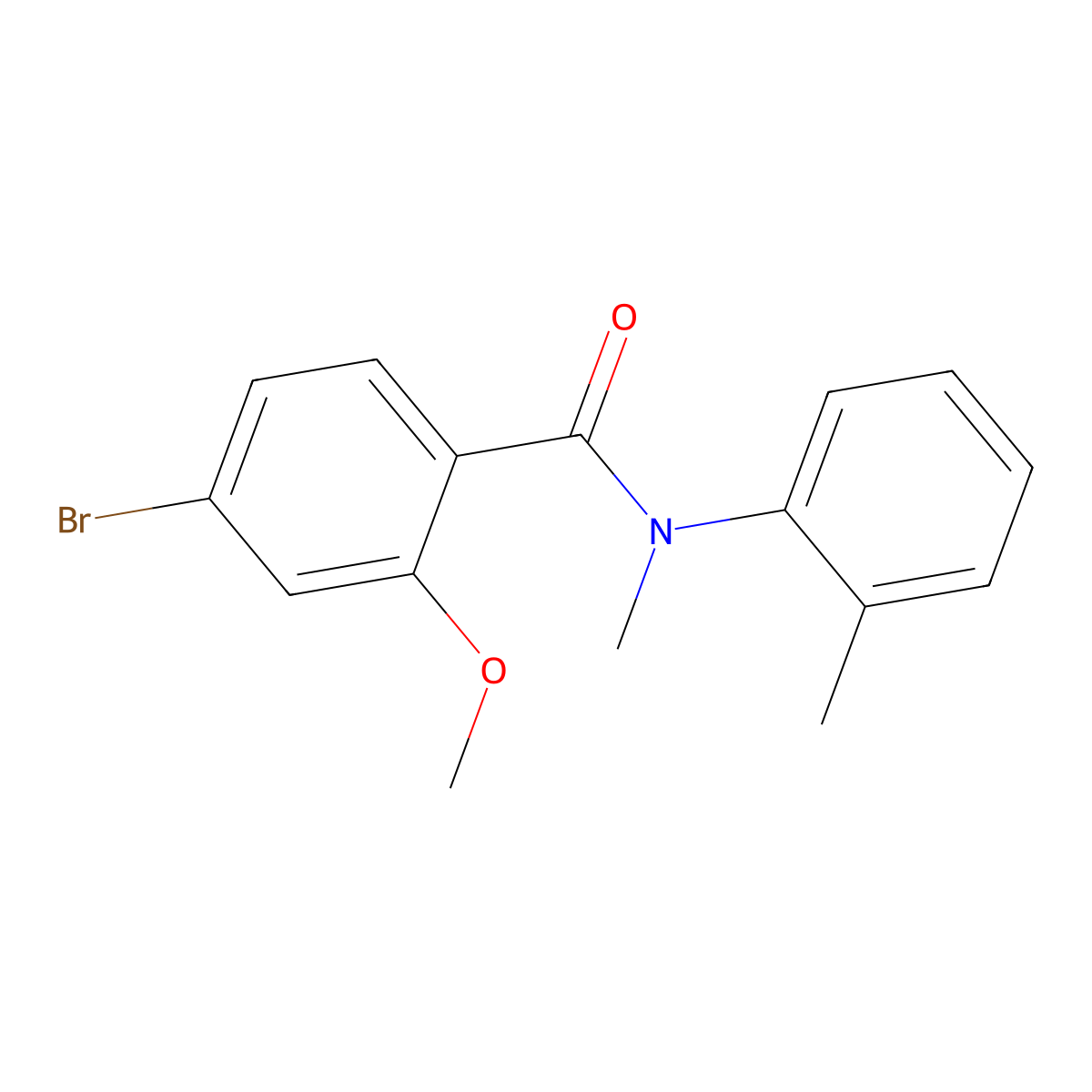 4-Bromo-2-methoxy-N-methyl-N-(2-methylphenyl)benzamide molecular structure, CAS 1553166-05-4