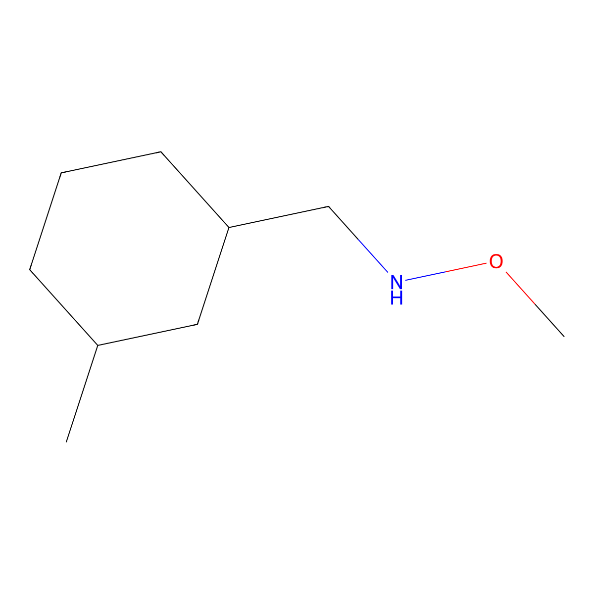 Methoxy[(3-methylcyclohexyl)methyl]amine molecular structure, CAS 1553192-73-6