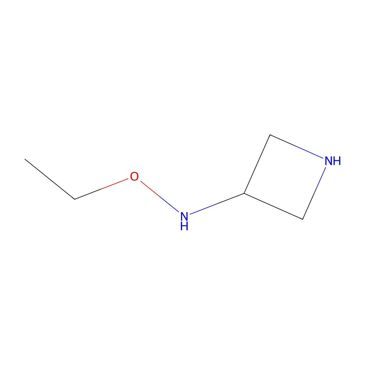 N-ethoxyazetidin-3-amine molecular structure, CAS 1553192-97-4