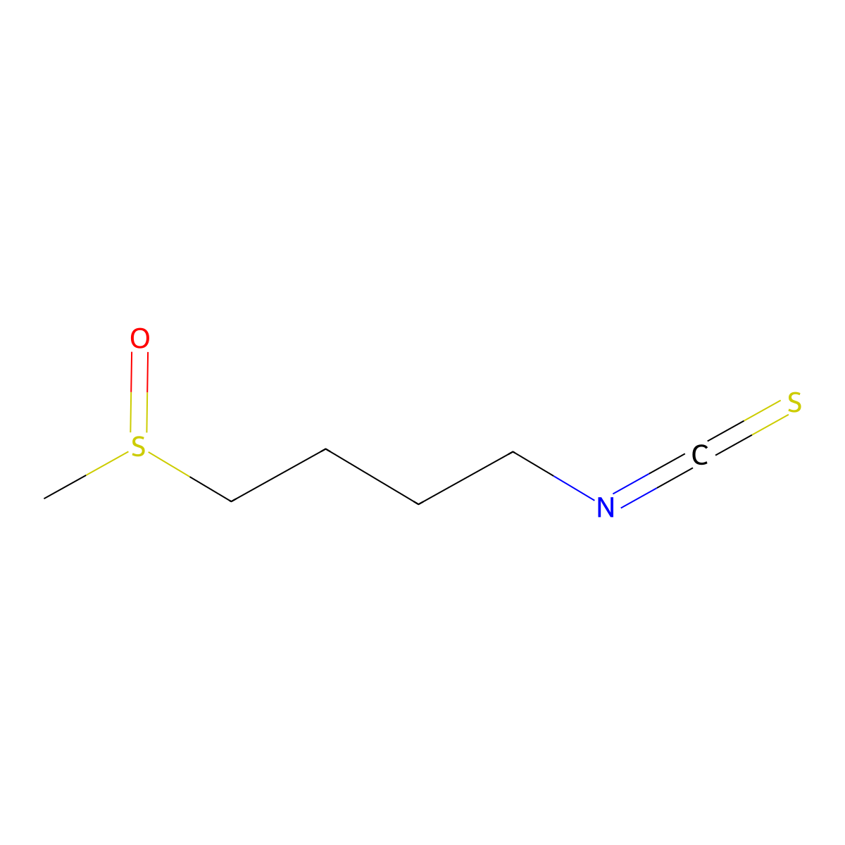 Sulforaphane, (S)- molecular structure, CAS 155320-20-0