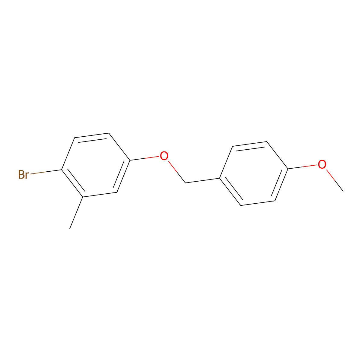 1-Bromo-4-[(4-methoxyphenyl)methoxy]-2-methylbenzene molecular structure, CAS 1553205-60-9