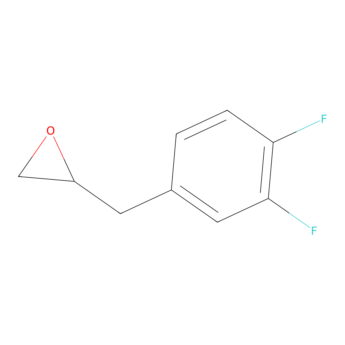 2-[(3,4-Difluorophenyl)methyl]oxirane molecular structure, CAS 1553226-67-7
