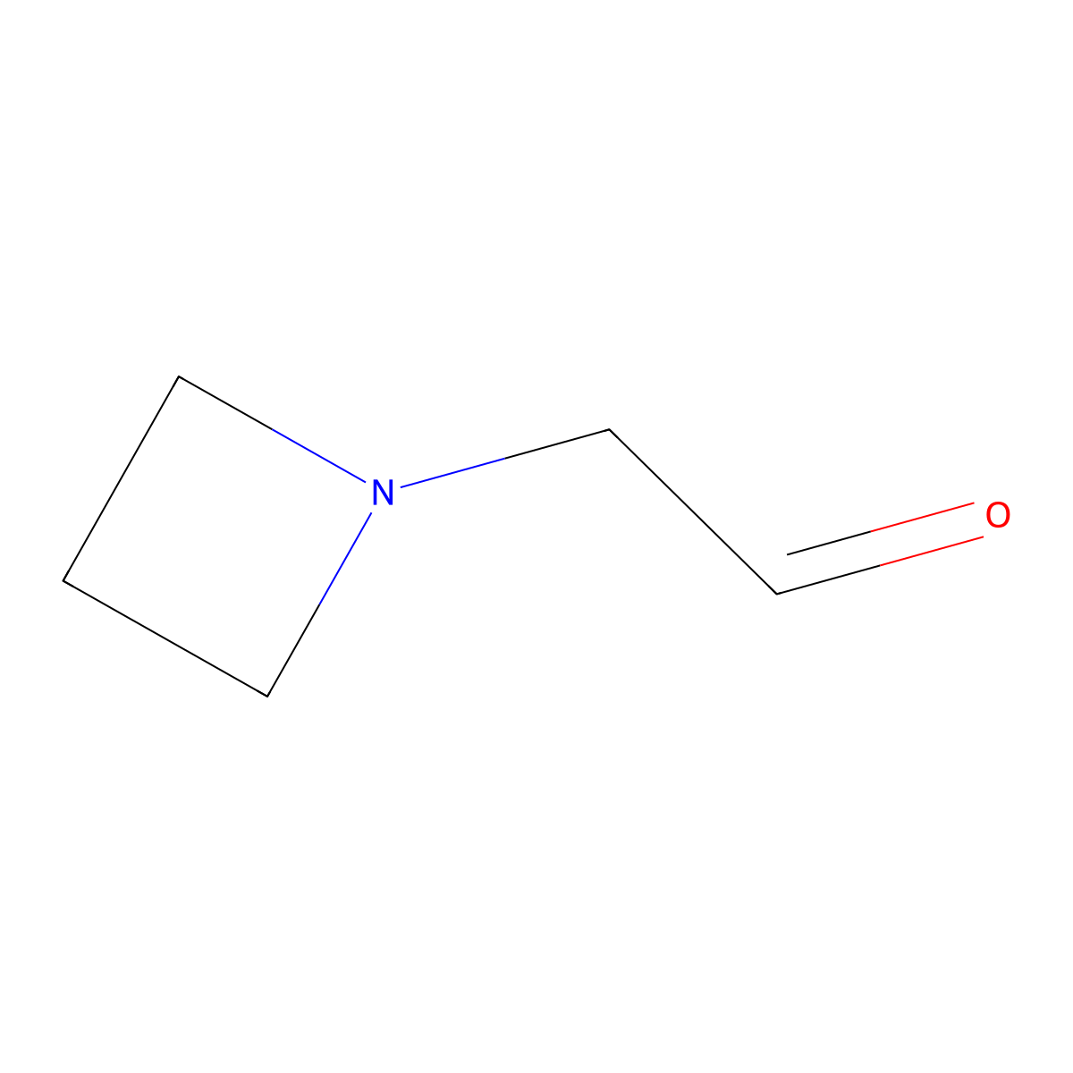2-(Azetidin-1-yl)acetaldehyde molecular structure, CAS 1553230-90-2