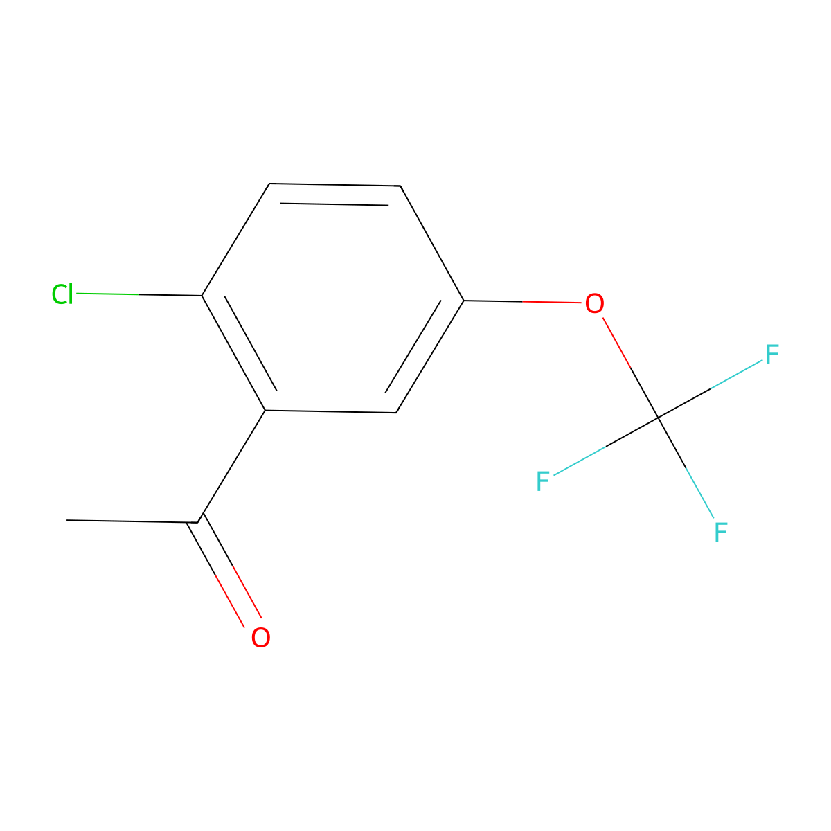 2'-Chloro-5'-(trifluoromethoxy)acetophenone molecular structure, CAS 1553278-31-1