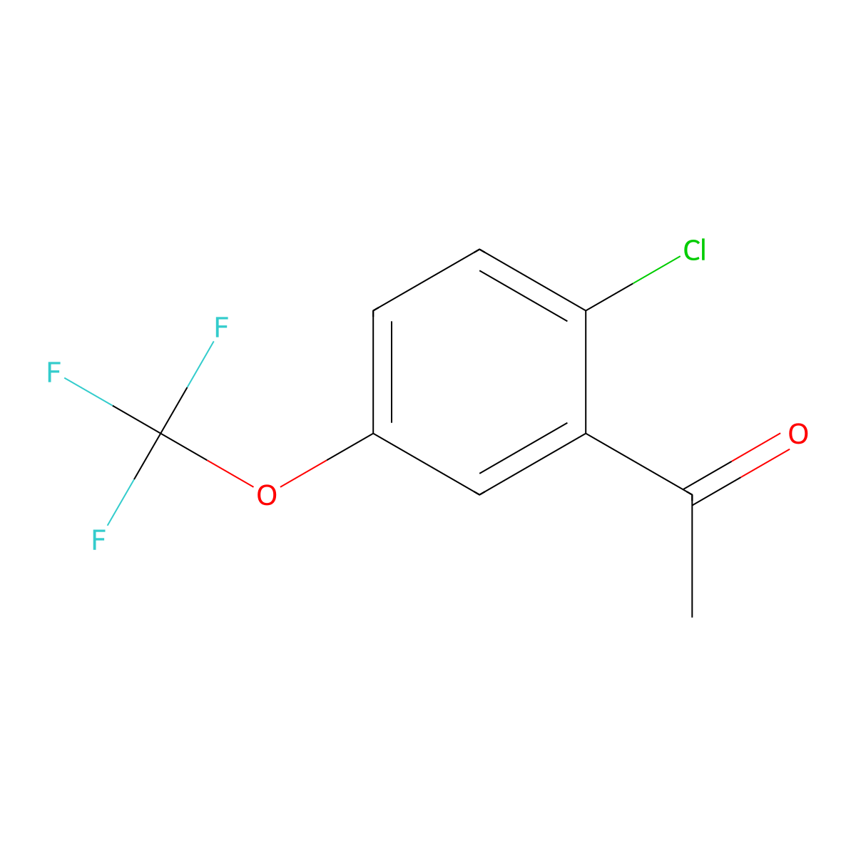 2'-Chloro-5'-(trifluoromethoxy)acetophenone molecular structure, CAS 1553278-31-1