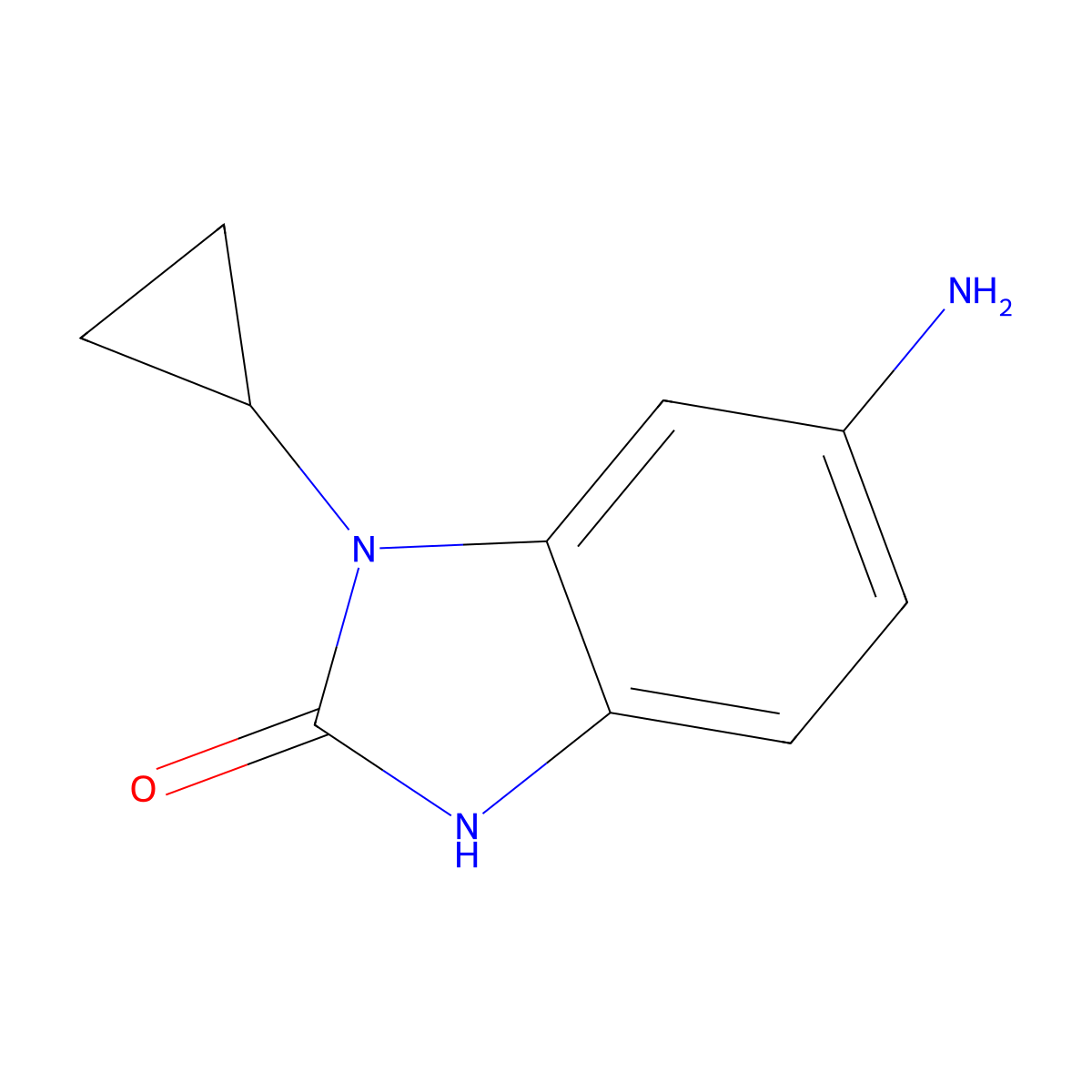 6-Amino-1-cyclopropyl-1H-1,3-benzodiazol-2-ol molecular structure, CAS 1553278-83-3