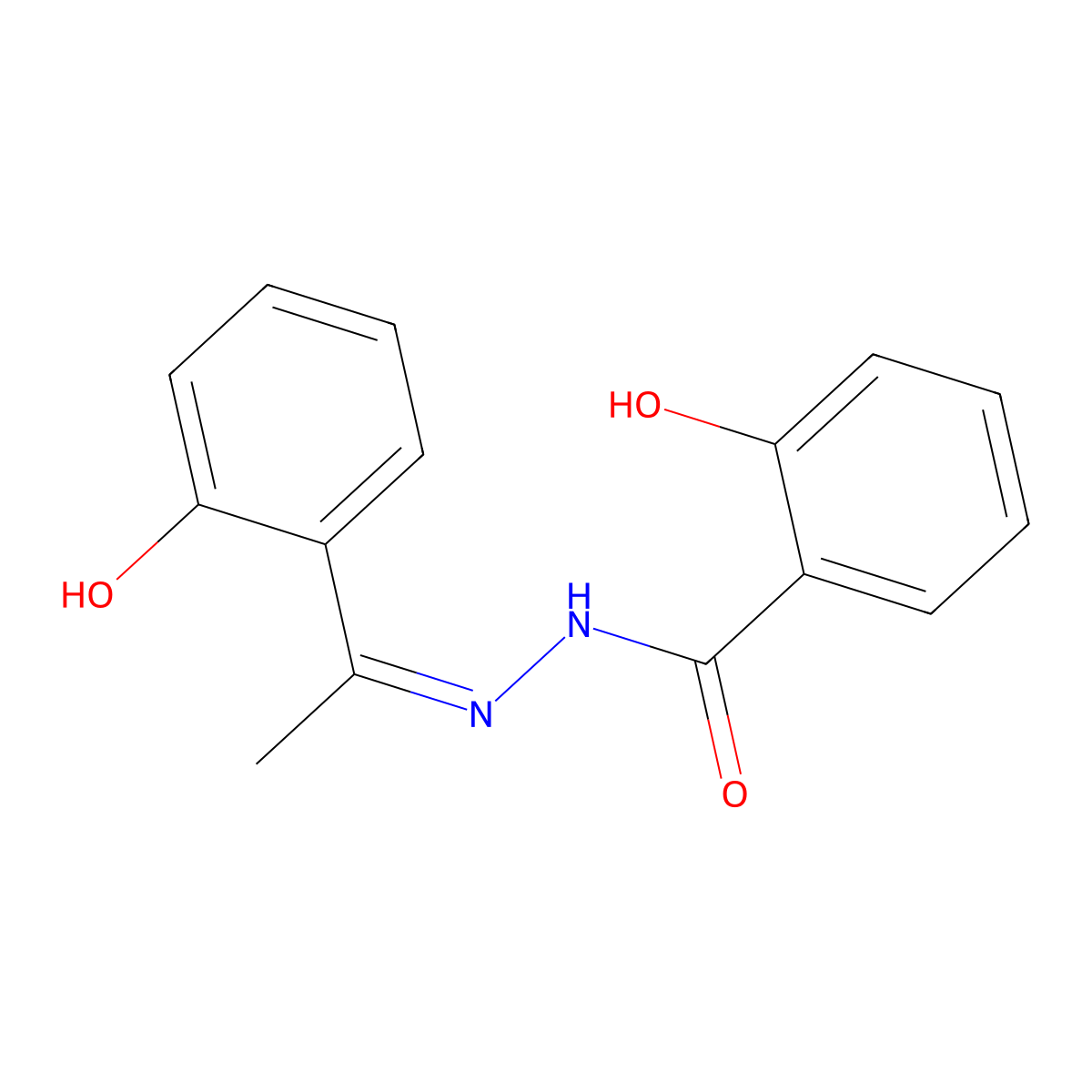 2-hydroxy-N'-(1-(2-hydroxyphenyl)ethylidene)benzohydrazide molecular structure, CAS 15533-09-2