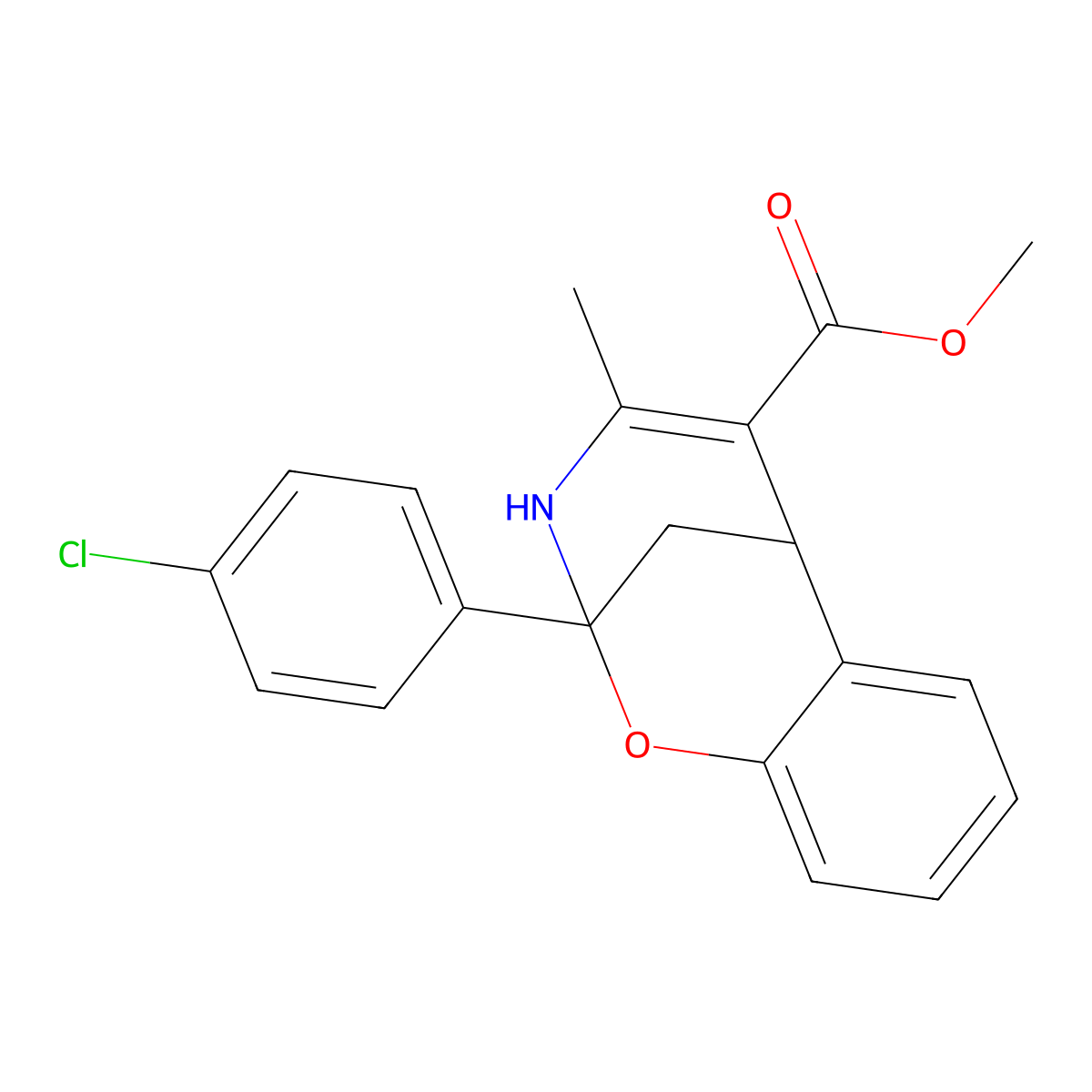 9-(4-Chloro-phenyl)-11-methyl-8-oxa-10-aza-tricyclo[7.3.1.0*2,7*]trideca-2,4,6,11-tetraene-12-carboxylic acid methyl ester molecular structure, CAS 155341-95-0