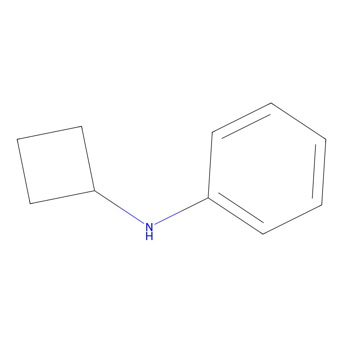 N-cyclobutylaniline molecular structure, CAS 155342-90-8