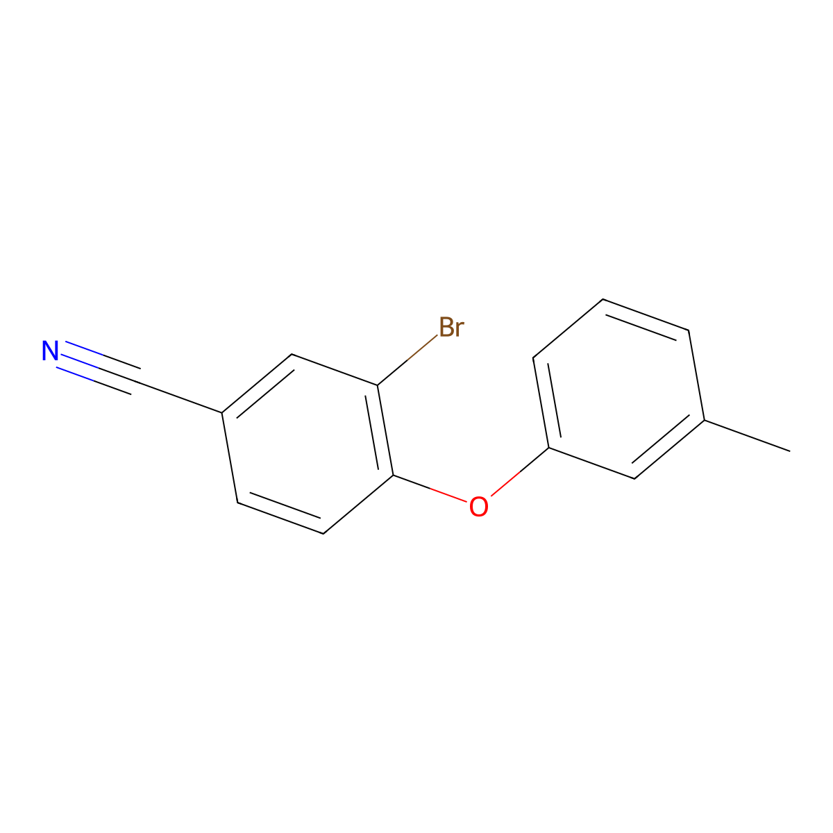 3-Bromo-4-m-tolyloxybenzonitrile molecular structure, CAS 1553446-27-7