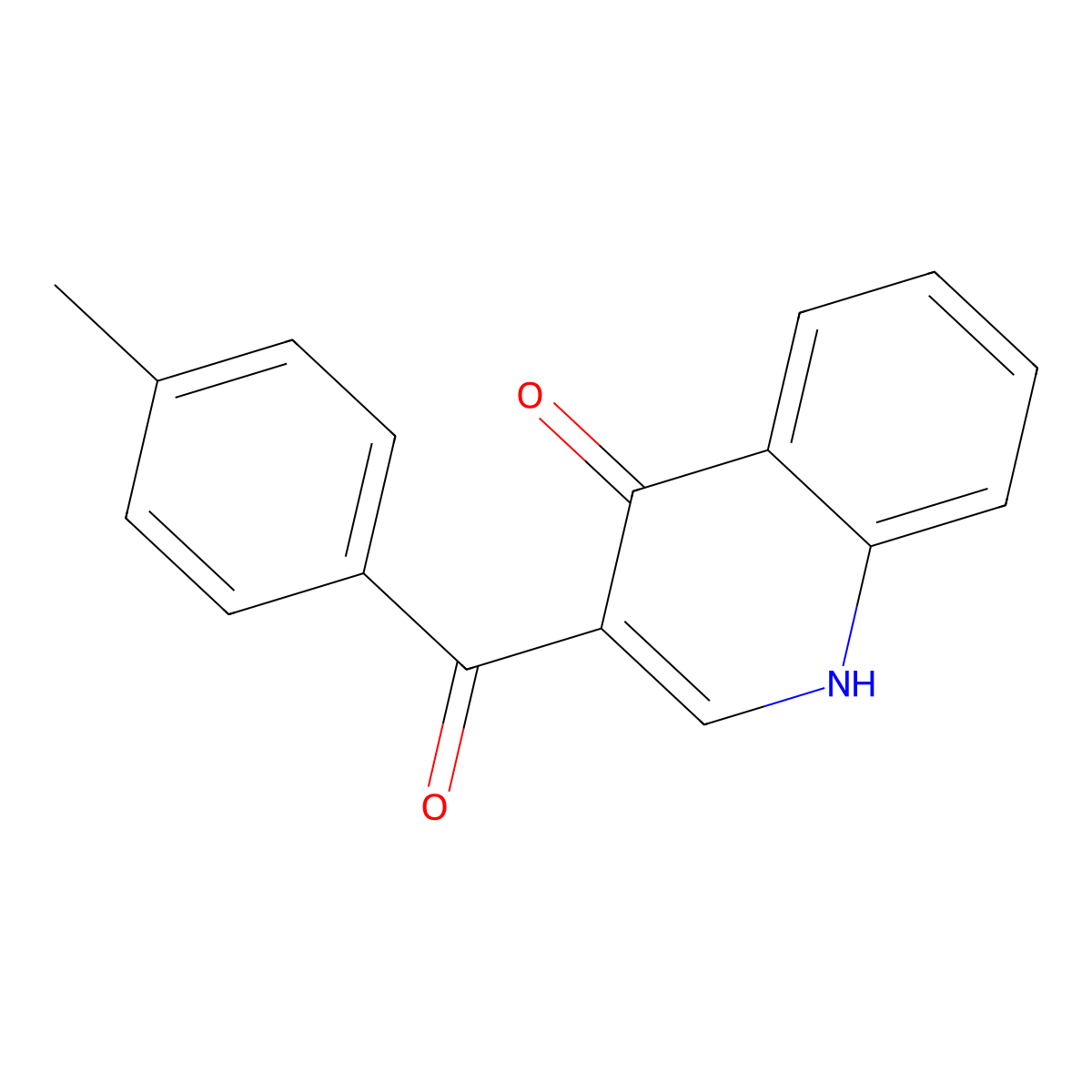 3-(4-Methyl-benzoyl)-1H-quinolin-4-one molecular structure, CAS 1553519-19-9