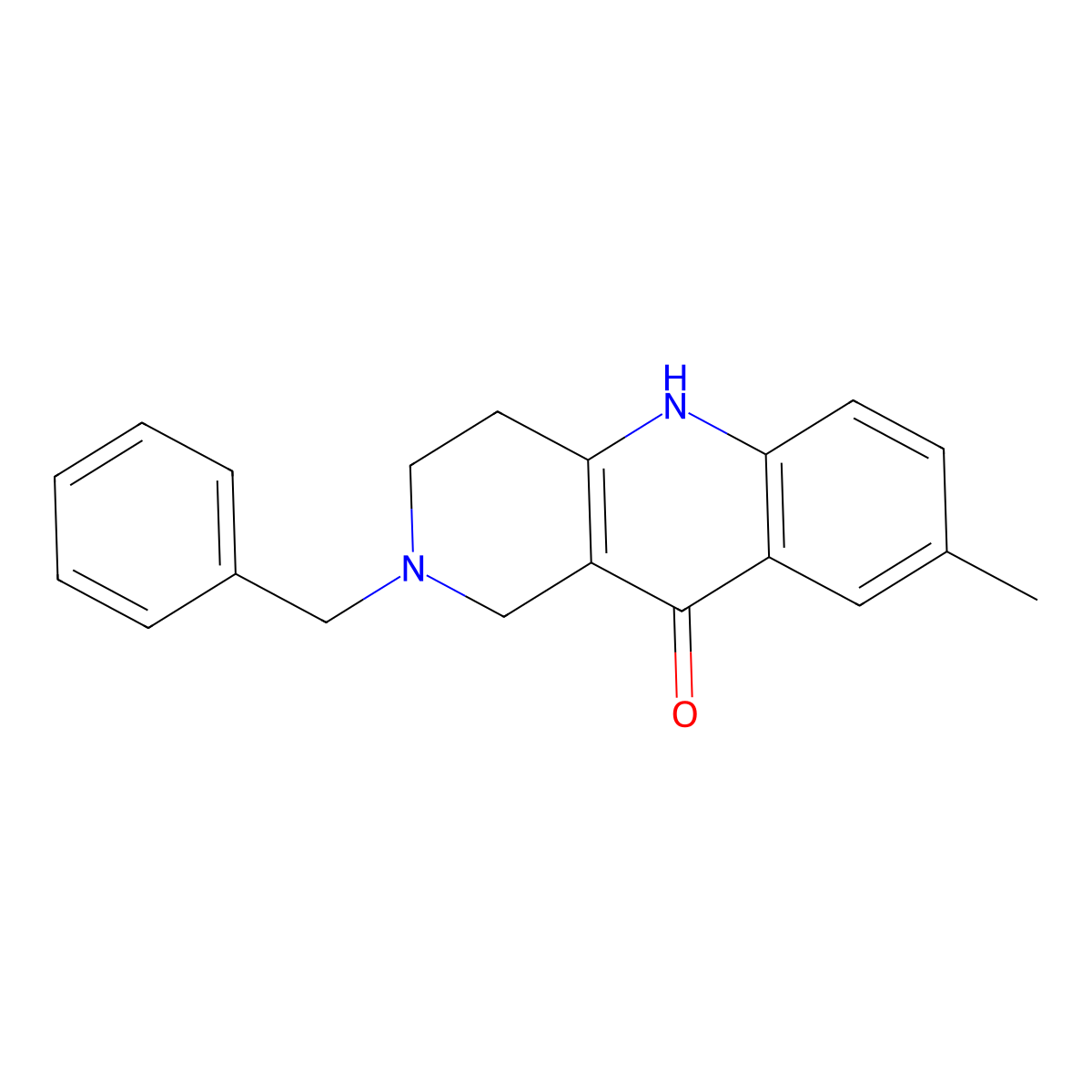 2-Benzyl-8-methyl-1,3,4,5-tetrahydro-2H-benzo[b][1,6]naphthyridin-10-one molecular structure, CAS 1553519-25-7
