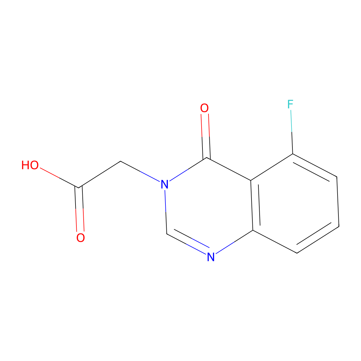 2-(5-Fluoro-4-oxo-3,4-dihydroquinazolin-3-yl)acetic acid molecular structure, CAS 1553565-37-9