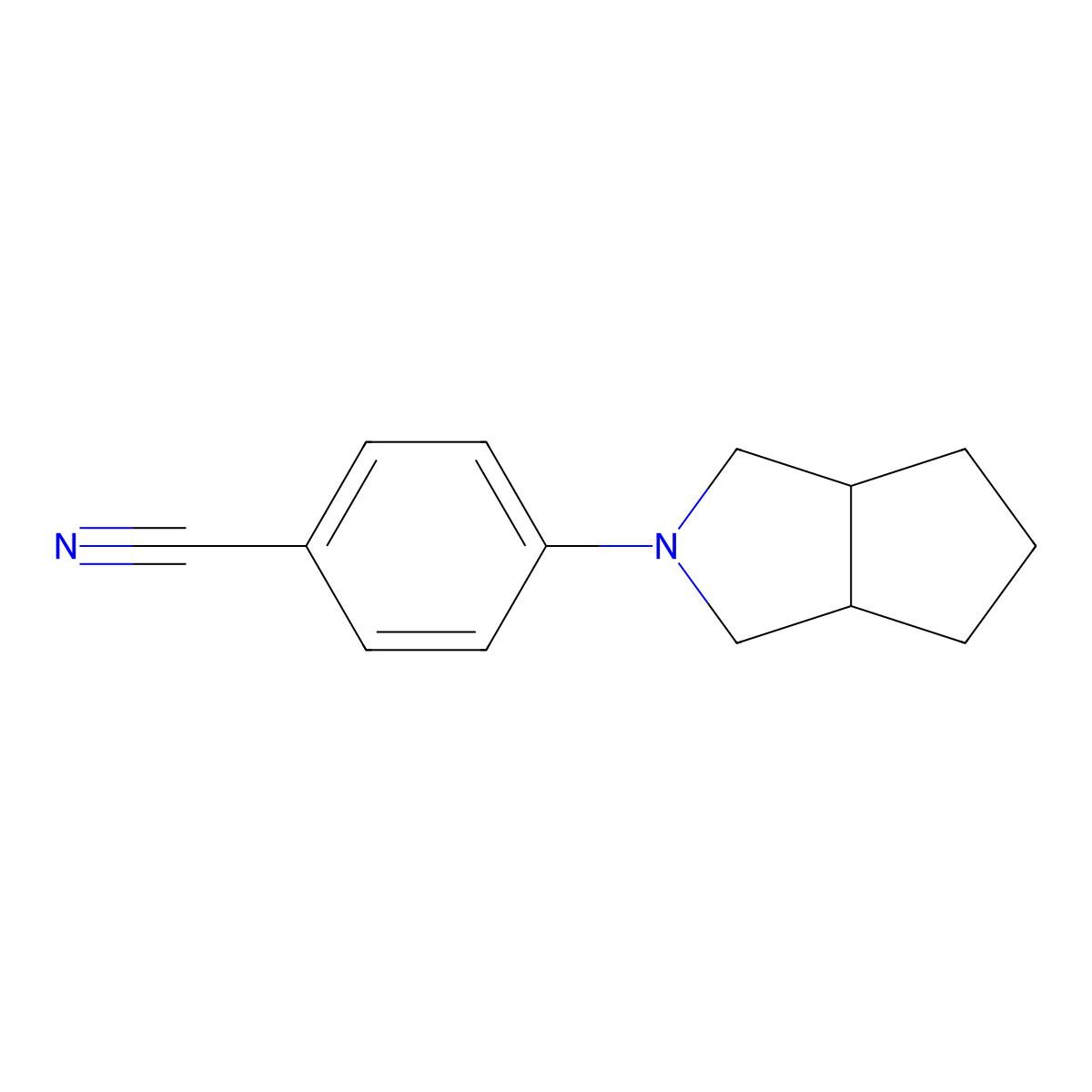4-{Octahydrocyclopenta[c]pyrrol-2-yl}benzonitrile molecular structure, CAS 1553596-43-2
