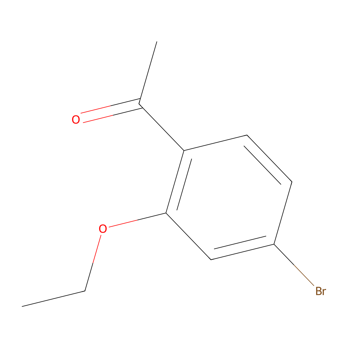 1-(4-Bromo-2-ethoxyphenyl)ethan-1-one molecular structure, CAS 1553597-45-7