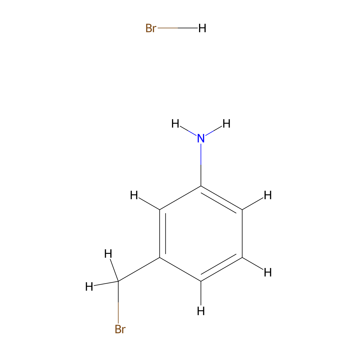 m-Toluidine, a-bromo-, hydrobromide molecular structure, CAS 15536-35-3