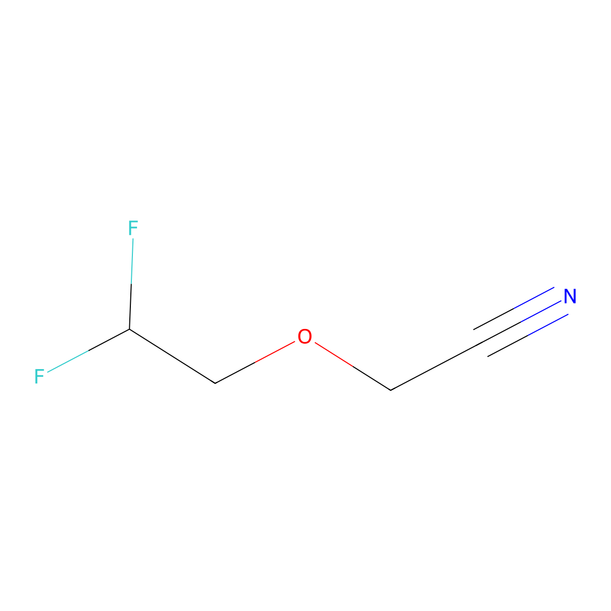 2-(2,2-Difluoroethoxy)acetonitrile molecular structure, CAS 1553618-82-8