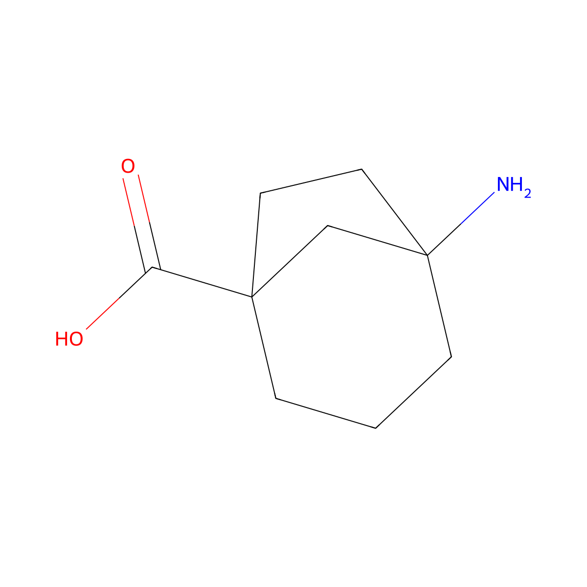 5-Aminobicyclo[3.2.1]octane-1-carboxylic acid molecular structure, CAS 1553624-59-1
