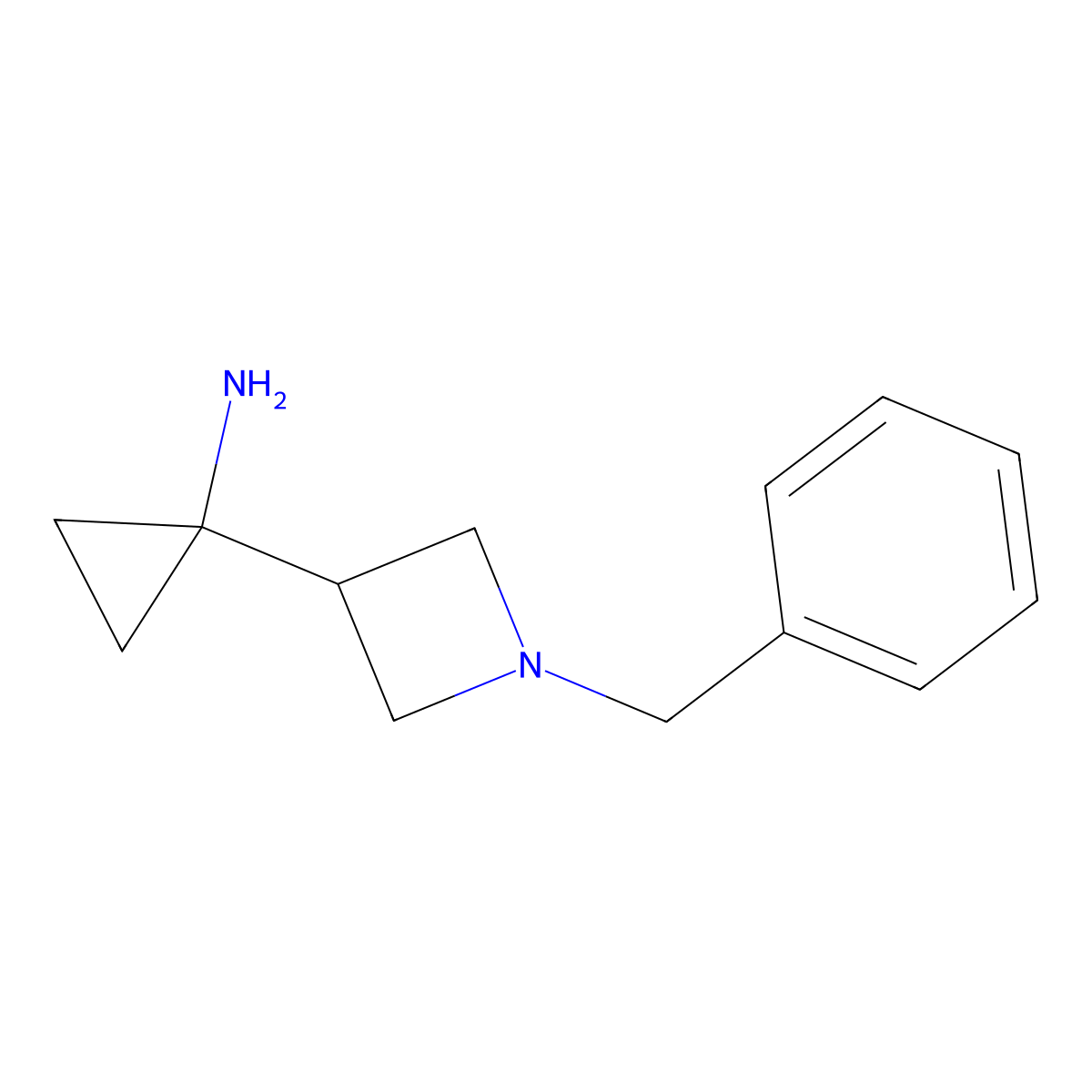 1-(1-Benzylazetidin-3-YL)cyclopropan-1-amine molecular structure, CAS 1553645-21-8