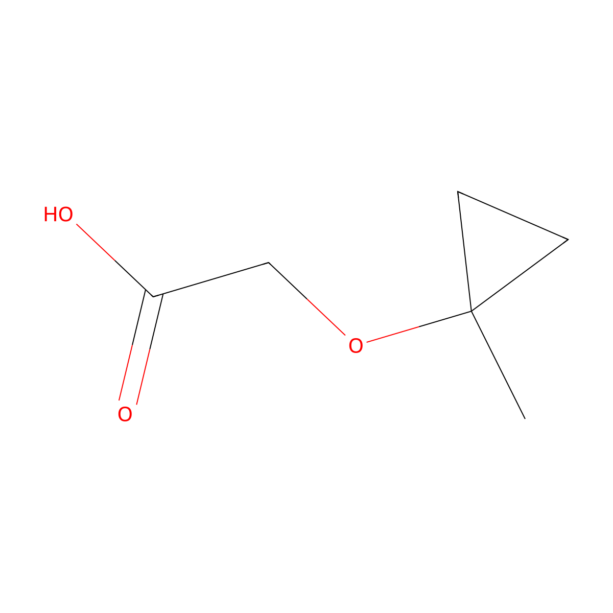 2-(1-Methylcyclopropoxy)acetic acid molecular structure, CAS 1553716-45-2