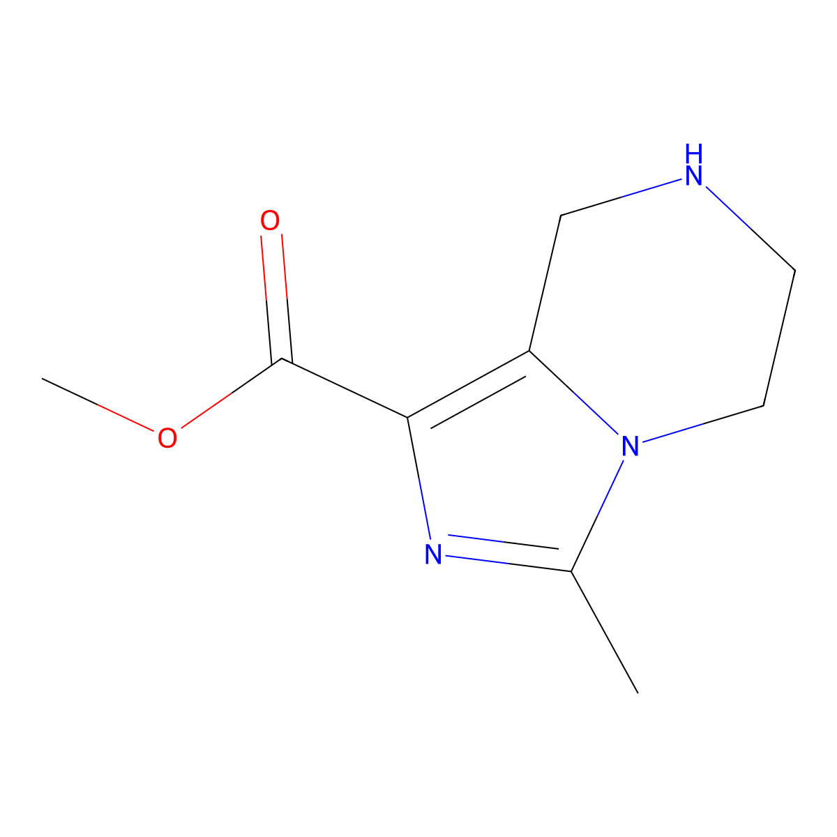 Methyl 3-methyl-5H,6H,7H,8H-imidazo[1,5-a]pyrazine-1-carboxylate molecular structure, CAS 1553729-66-0