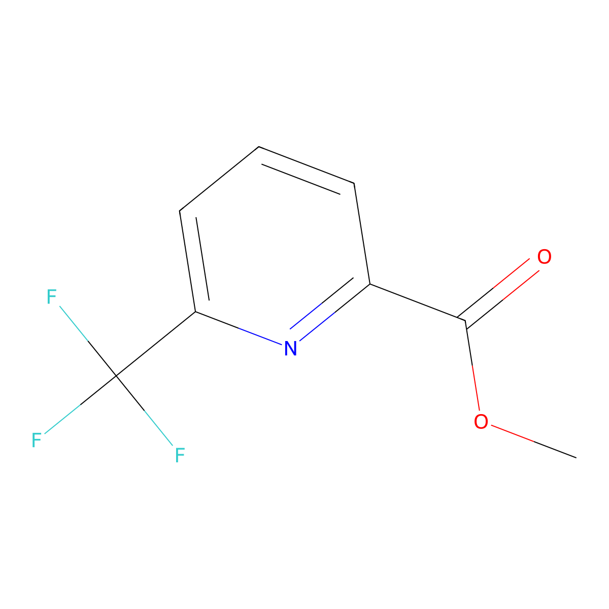 Methyl 6-(trifluoromethyl)pyridine-2-carboxylate molecular structure, CAS 155377-05-2