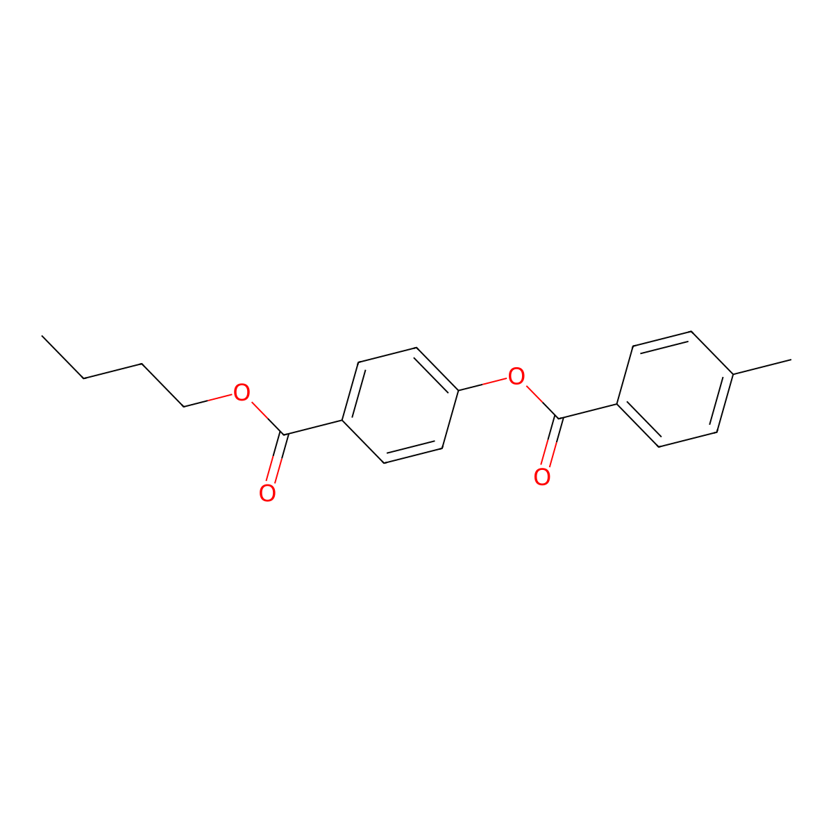 4-(Butoxycarbonyl)phenyl 4-methylbenzoate molecular structure, CAS 155380-17-9