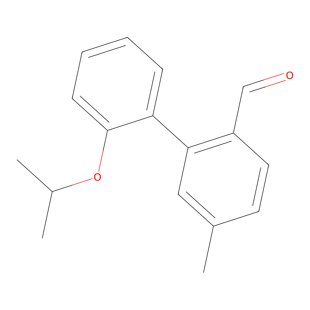 5-Methyl-2'-(1-methylethoxy)[1,1'-biphenyl]-2-carboxaldehyde molecular structure, CAS 1553806-90-8