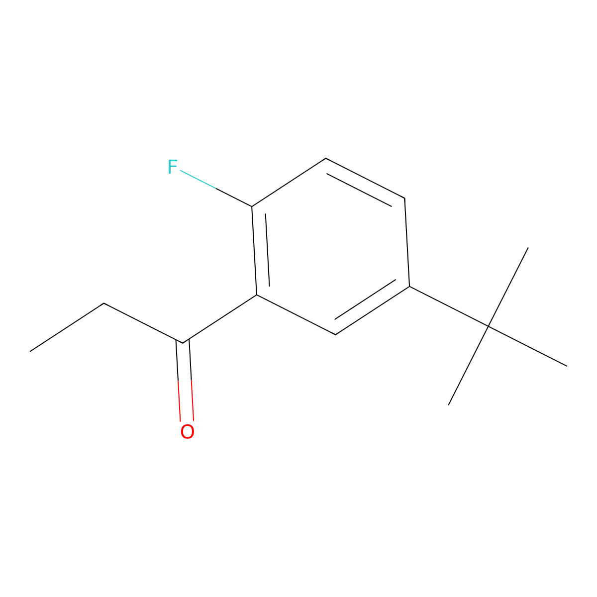 1-[5-(1,1-Dimethylethyl)-2-fluorophenyl]-1-propanone molecular structure, CAS 1553833-19-4