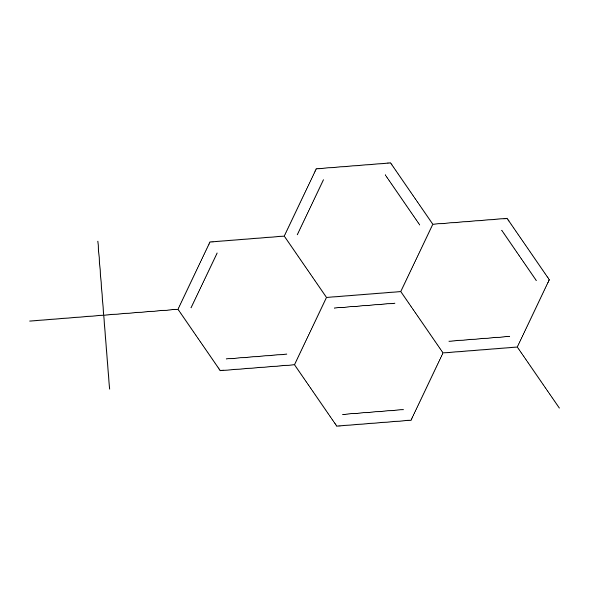7-tert-Butyl-1-methylpyrene molecular structure, CAS 155386-57-5