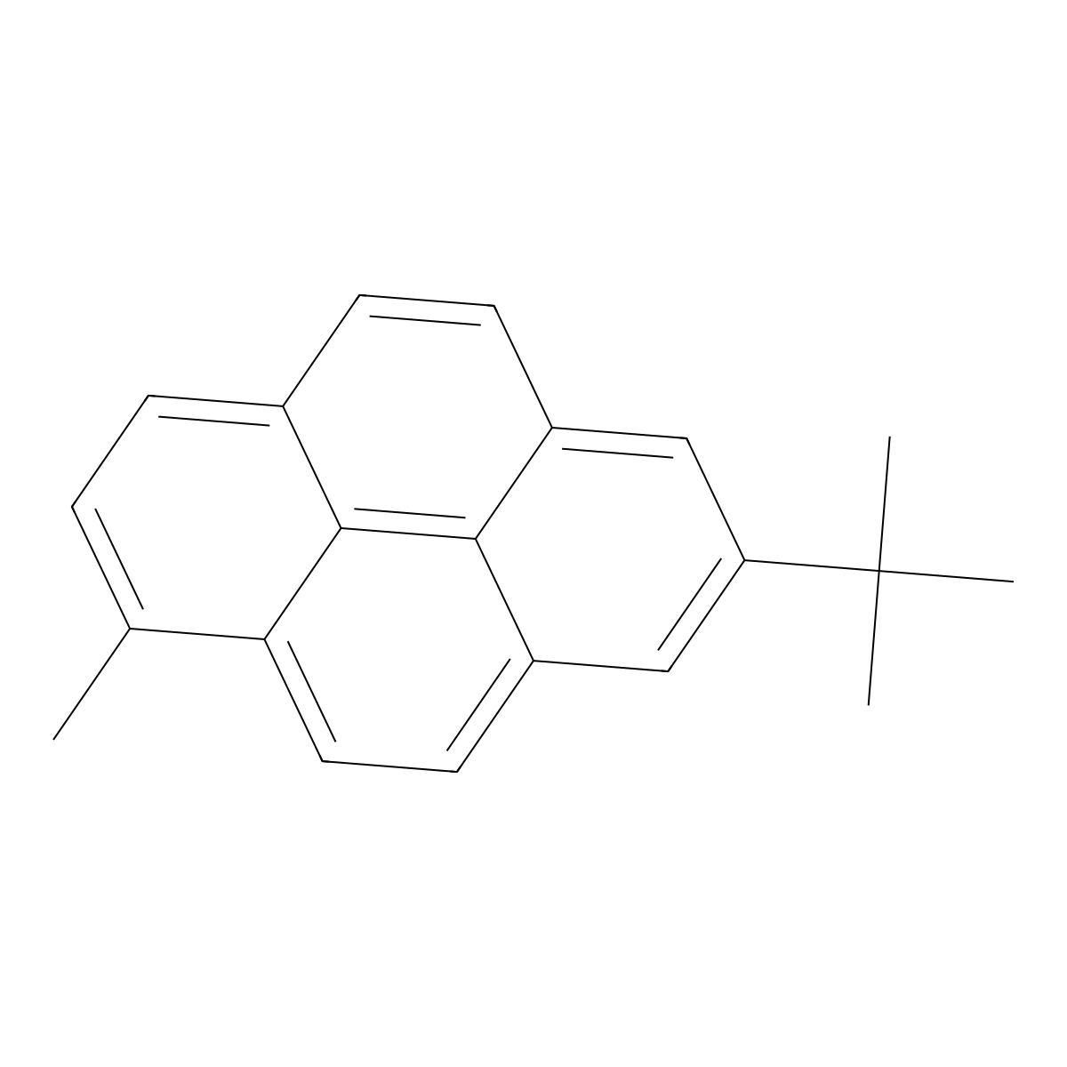 7-tert-Butyl-1-methylpyrene molecular structure, CAS 155386-57-5