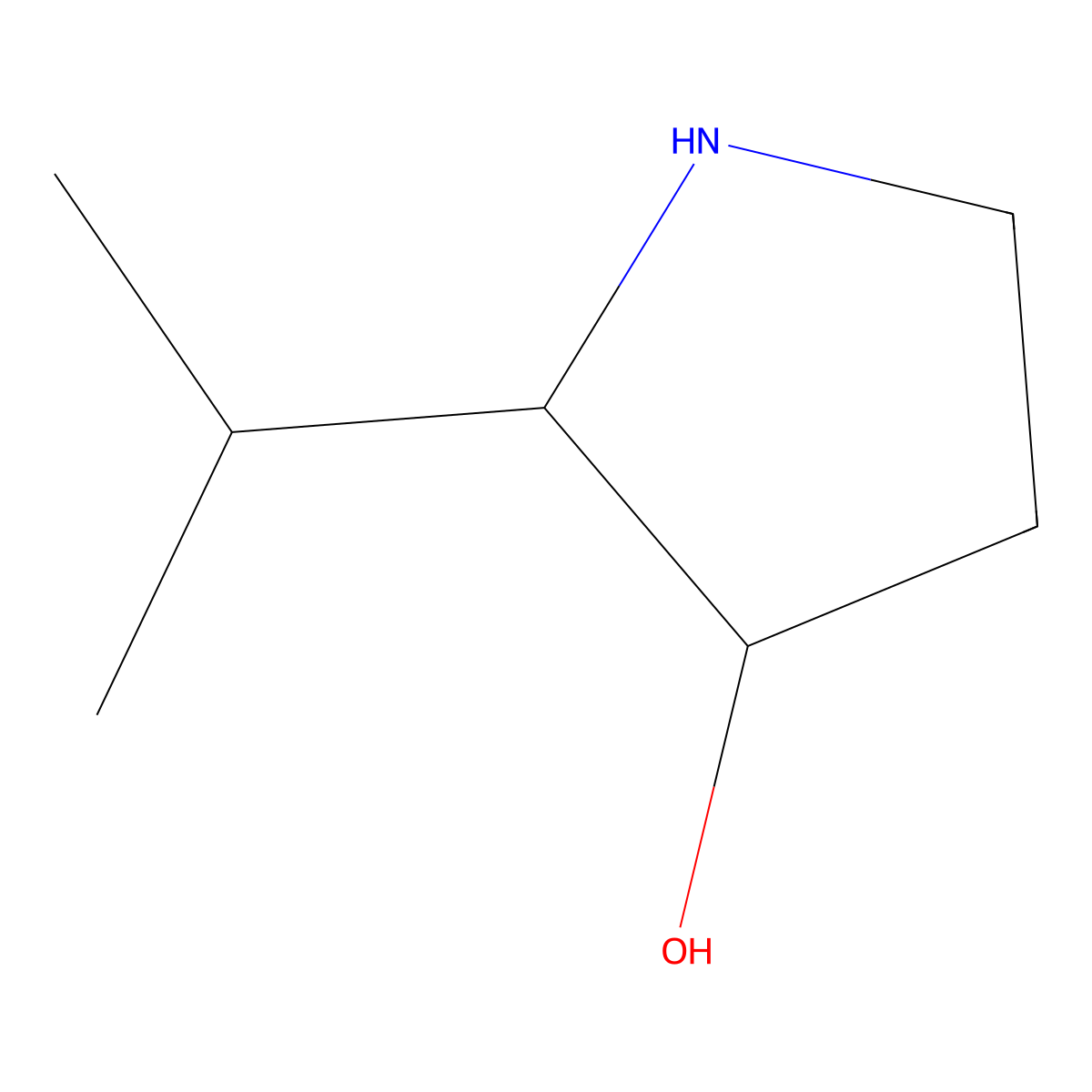 2-(Propan-2-yl)pyrrolidin-3-ol molecular structure, CAS 1553896-13-1