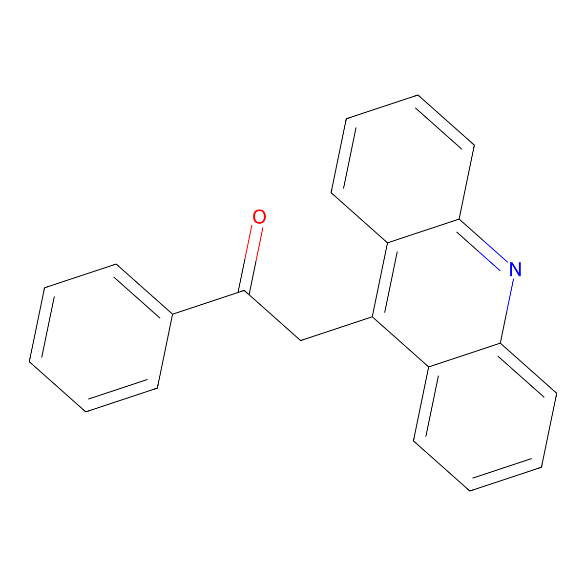 2-Acridin-9-yl-1-phenylethanone molecular structure, CAS 15539-52-3
