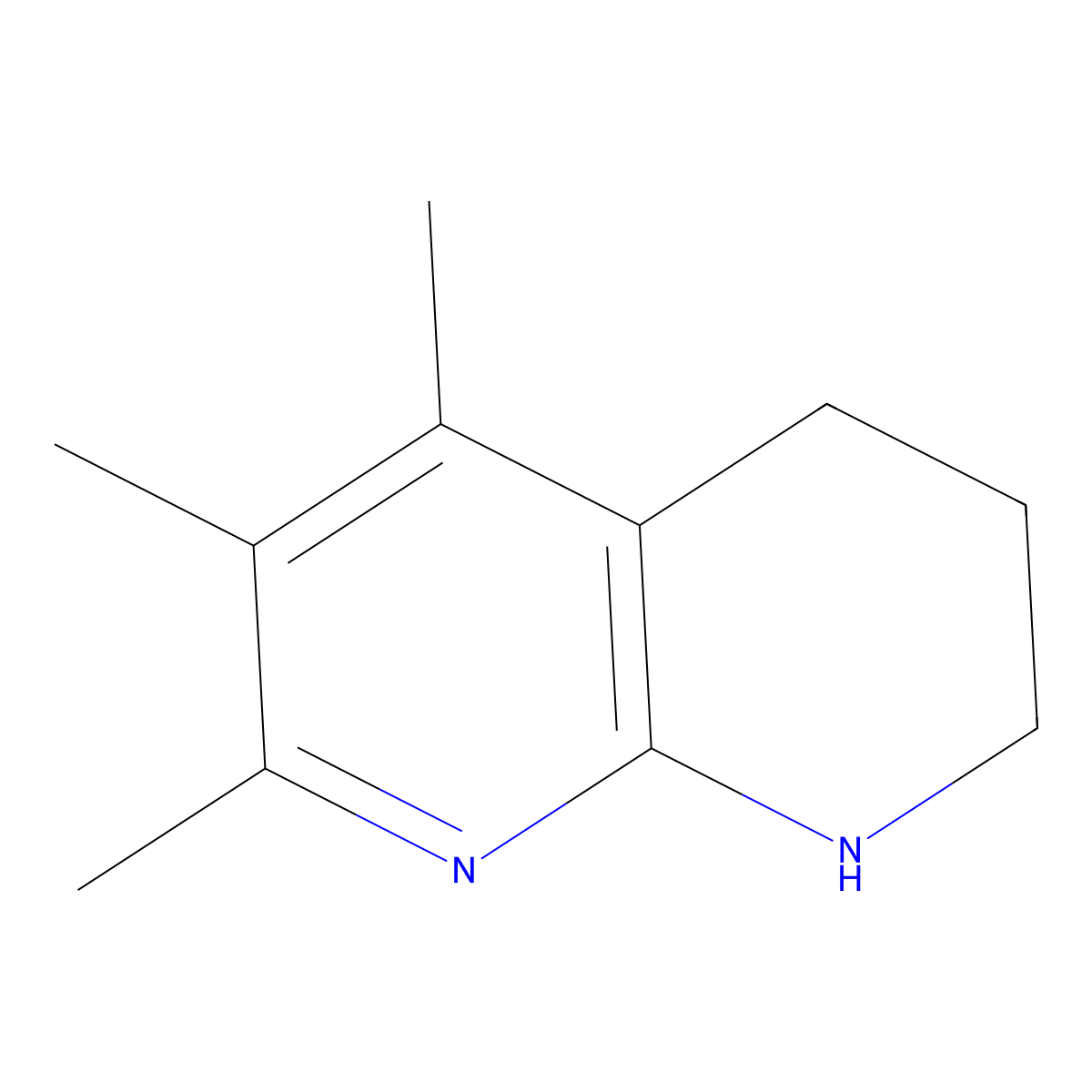 5,6,7-Trimethyl-1,2,3,4-tetrahydro-1,8-naphthyridine molecular structure, CAS 1553914-53-6
