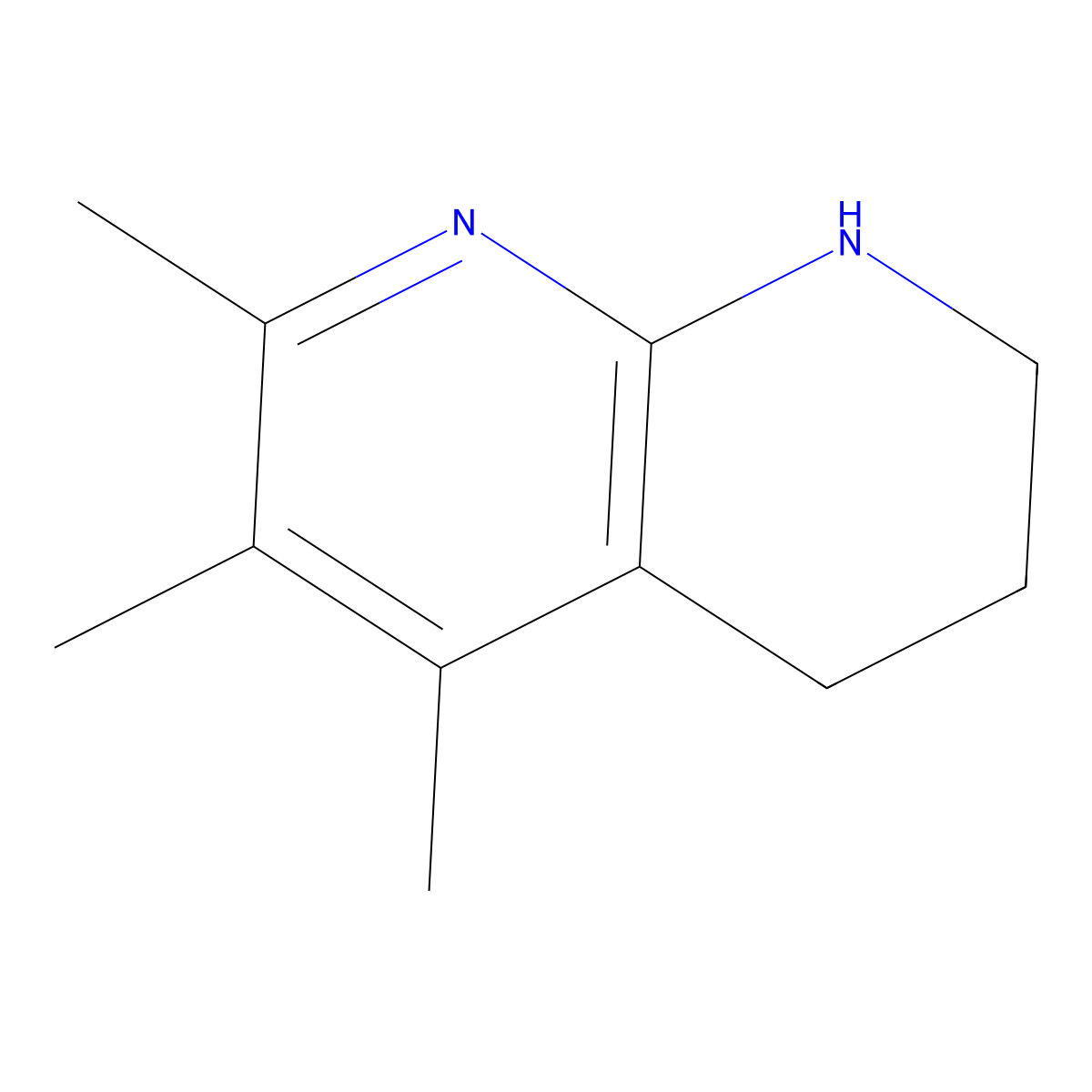 5,6,7-Trimethyl-1,2,3,4-tetrahydro-1,8-naphthyridine molecular structure, CAS 1553914-53-6