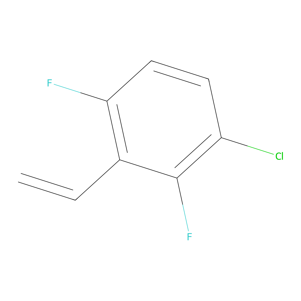 1-Chloro-3-ethenyl-2,4-difluorobenzene molecular structure, CAS 1553927-56-2