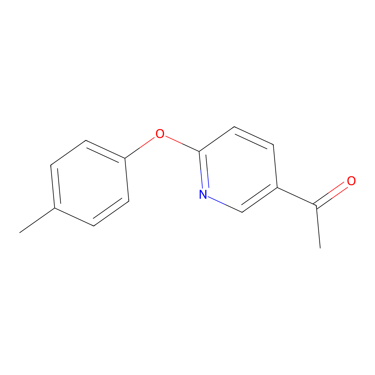 5-Acetyl-2-(4-methylphenoxy) pyridine molecular structure, CAS 1553935-56-0