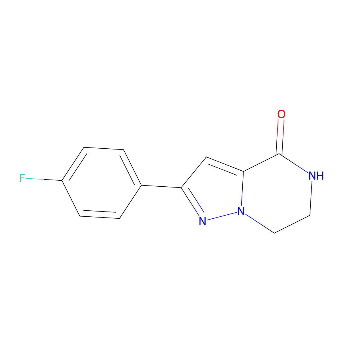 2-(4-Fluorophenyl)-6,7-dihydropyrazolo[1,5-A]pyrazin-4(5H)-one molecular structure, CAS 1553968-38-9