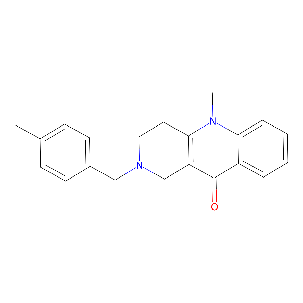 5-Methyl-2-(4-methyl-benzyl)-1,3,4,5-tetrahydro-2H-benzo[b][1,6]naphthyridin-10-one molecular structure, CAS 1553969-17-7