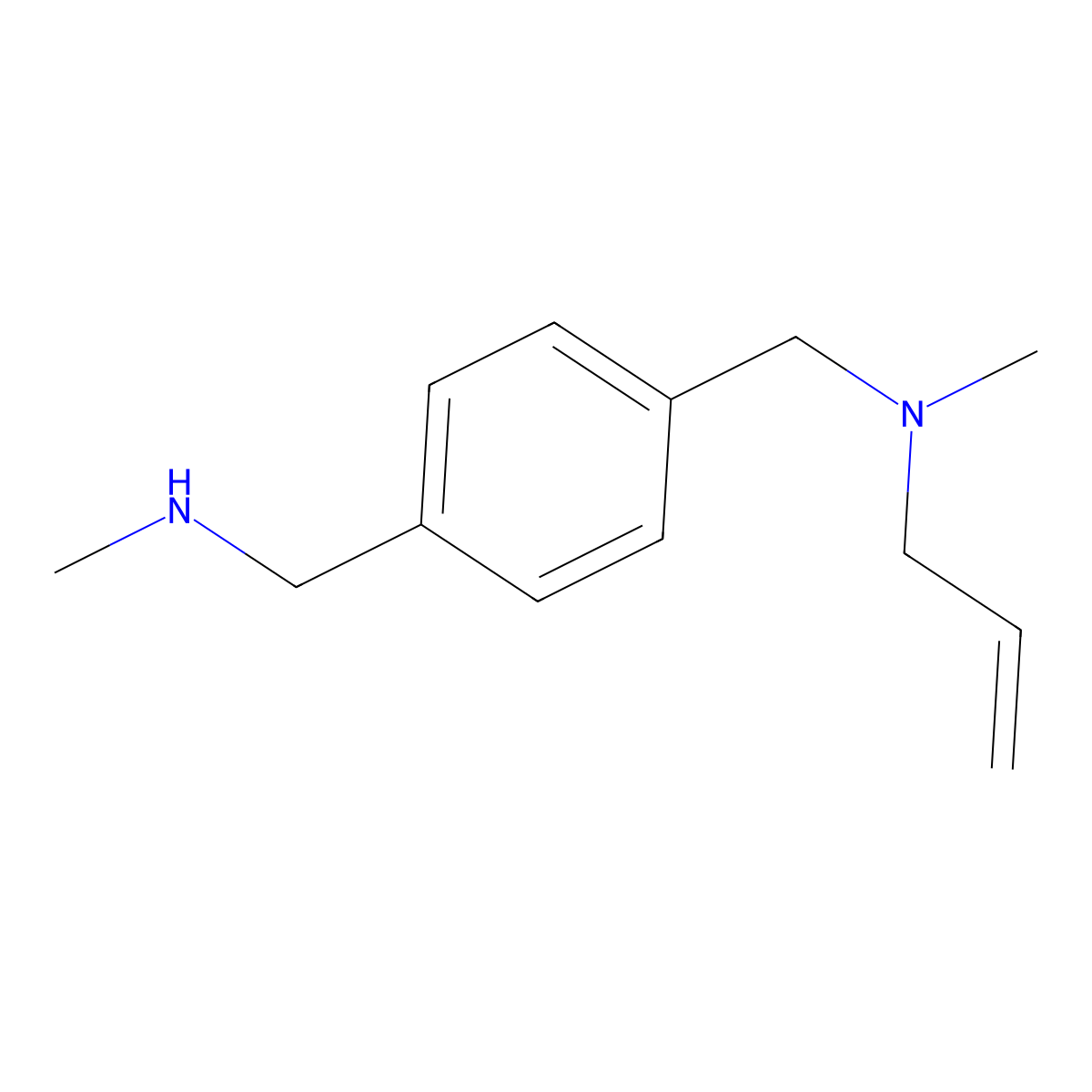 Methyl({4-[(methylamino)methyl]phenyl}methyl)(prop-2-en-1-yl)amine molecular structure, CAS 1553970-54-9