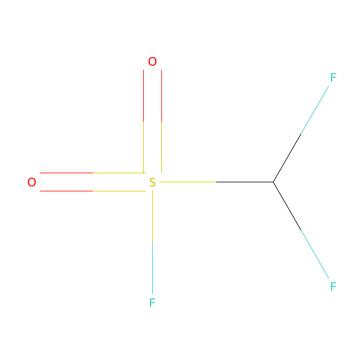 Difluoromethanesulfonyl fluoride molecular structure, CAS 1554-47-8
