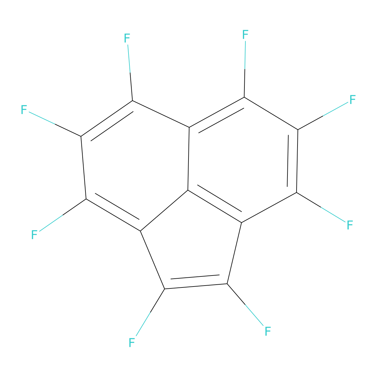 Acenaphthylene, octafluoro- molecular structure, CAS 1554-93-4