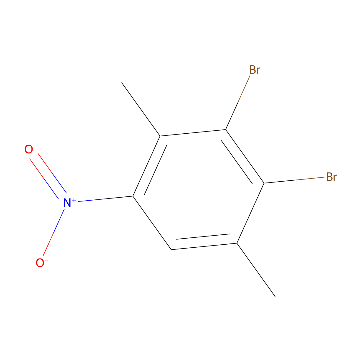 2,3-Dibromo-1,4-dimethyl-5-nitrobenzene molecular structure, CAS 15540-82-6